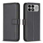 BINFEN COLOR BF17 mobilskal för Xiaomi Poco F9 Ultra / Poco F8 Ultra / Redmi K100 Pro Max 5G (Kina), plånboksfodral med flipdesign i läder