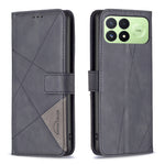 BINFEN COLOR för Xiaomi Poco F9 Pro 5G / Poco F8 Pro 5G / Redmi K100 Pro 5G (Kina) mobilskal Plånboksfodral Geometriskt Präglat Läderfodral