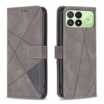 BINFEN COLOR för Xiaomi Poco F9 Pro 5G / Poco F8 Pro 5G / Redmi K100 Pro 5G (Kina) mobilskal Plånboksfodral Geometriskt Präglat Läderfodral
