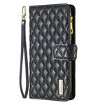 BINFEN COLOR for Xiaomi Redmi K100 Pro 5G / Xiaomi Poco F8 Pro 5G BF Style-15 Leather Case Zipper Pocket Rhombus Phone Cover