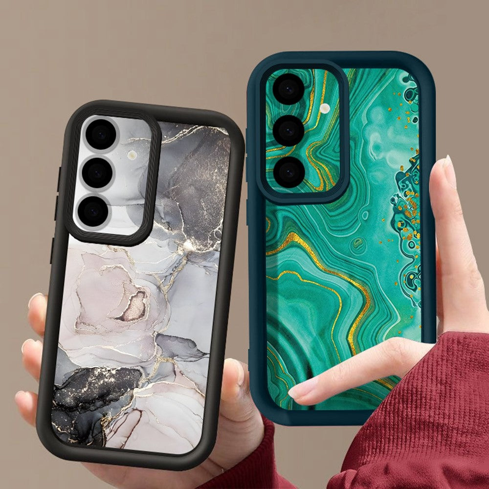 For Samsung Galaxy S25 FE Case Marble Design Precise Camera Protection TPU Shockproof Phone Cover