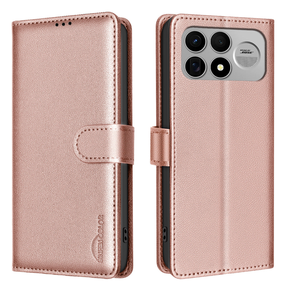 BINFEN COLOR for Xiaomi Redmi K100 Pro Max 5G / Xiaomi Poco F8 Ultra BF32 Leather Case Wallet RFID Blocking Phone Cover