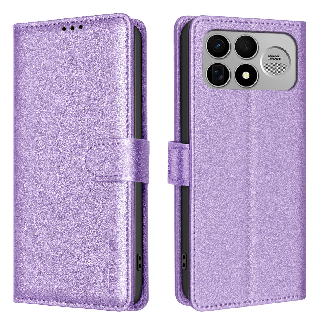 BINFEN COLOR for Xiaomi Redmi K100 Pro Max 5G / Xiaomi Poco F8 Ultra BF32 Leather Case Wallet RFID Blocking Phone Cover