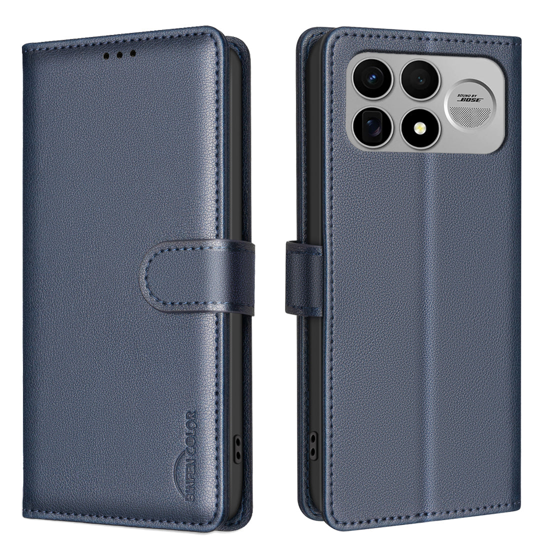 BINFEN COLOR for Xiaomi Redmi K100 Pro Max 5G / Xiaomi Poco F8 Ultra BF32 Leather Case Wallet RFID Blocking Phone Cover