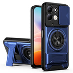 For Xiaomi Redmi 17 5G  /  Redmi 17 4G Magnetic Case Ring Holder Foldable Kickstand TPU PC Phone Cover with Camera Lens Slider