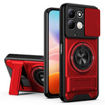 For Xiaomi Redmi 17 5G  /  Redmi 17 4G Magnetic Case Ring Holder Foldable Kickstand TPU PC Phone Cover with Camera Lens Slider