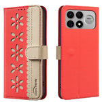 BINFEN COLOR for Xiaomi Poco F9 Ultra / Poco F8 Ultra / Redmi K100 Pro Max 5G (China)  BF36 Leather Case Floral Pattern Phone Cover RFID Blocking Wallet Stand