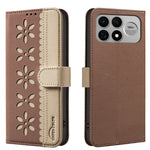 BINFEN COLOR for Xiaomi Poco F9 Ultra / Poco F8 Ultra / Redmi K100 Pro Max 5G (China)  BF36 Leather Case Floral Pattern Phone Cover RFID Blocking Wallet Stand