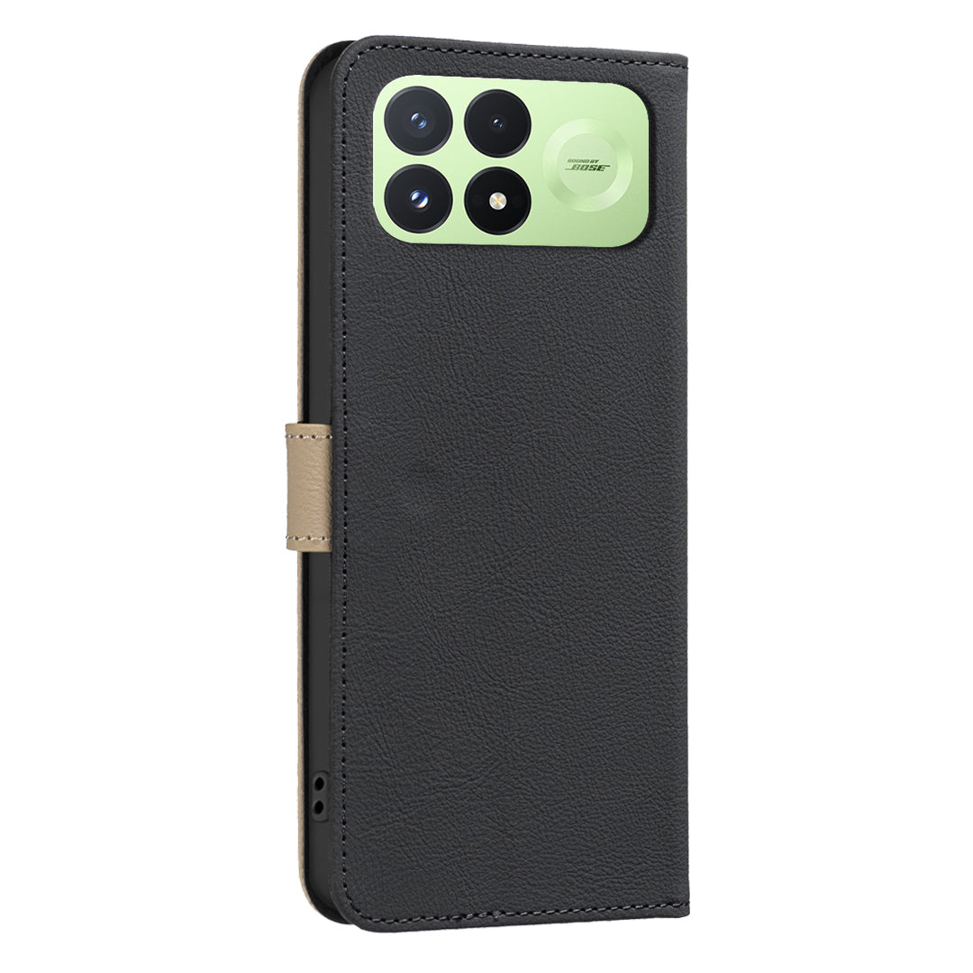 BINFEN COLOR for Xiaomi Poco F9 Pro 5G / Poco F8 Pro 5G / Redmi K100 Pro 5G (China) BF36 Leather Case Floral Pattern Phone Cover RFID Blocking Wallet Stand