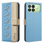 BINFEN COLOR for Xiaomi Poco F9 Pro 5G / Poco F8 Pro 5G / Redmi K100 Pro 5G (China) BF36 Leather Case Floral Pattern Phone Cover RFID Blocking Wallet Stand