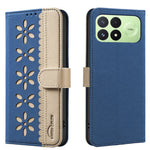 BINFEN COLOR for Xiaomi Poco F9 Pro 5G / Poco F8 Pro 5G / Redmi K100 Pro 5G (China) BF36 Leather Case Floral Pattern Phone Cover RFID Blocking Wallet Stand