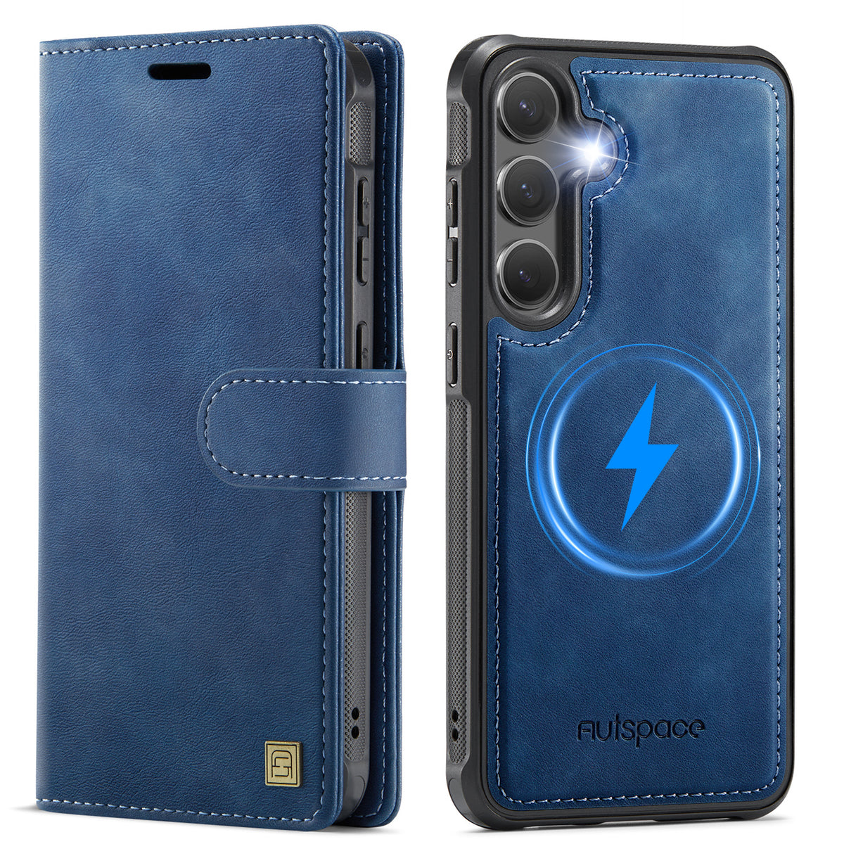 AUTSPACE for Samsung Galaxy S26 FE A05 Case Wallet Stand Detachable Leather Magnetic Phone Cover
