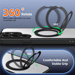 For Samsung Galaxy S26 Ultra Case Rotating Magnetic Kickstand Frosted Matte PC + TPU Shockproof Phone Cover