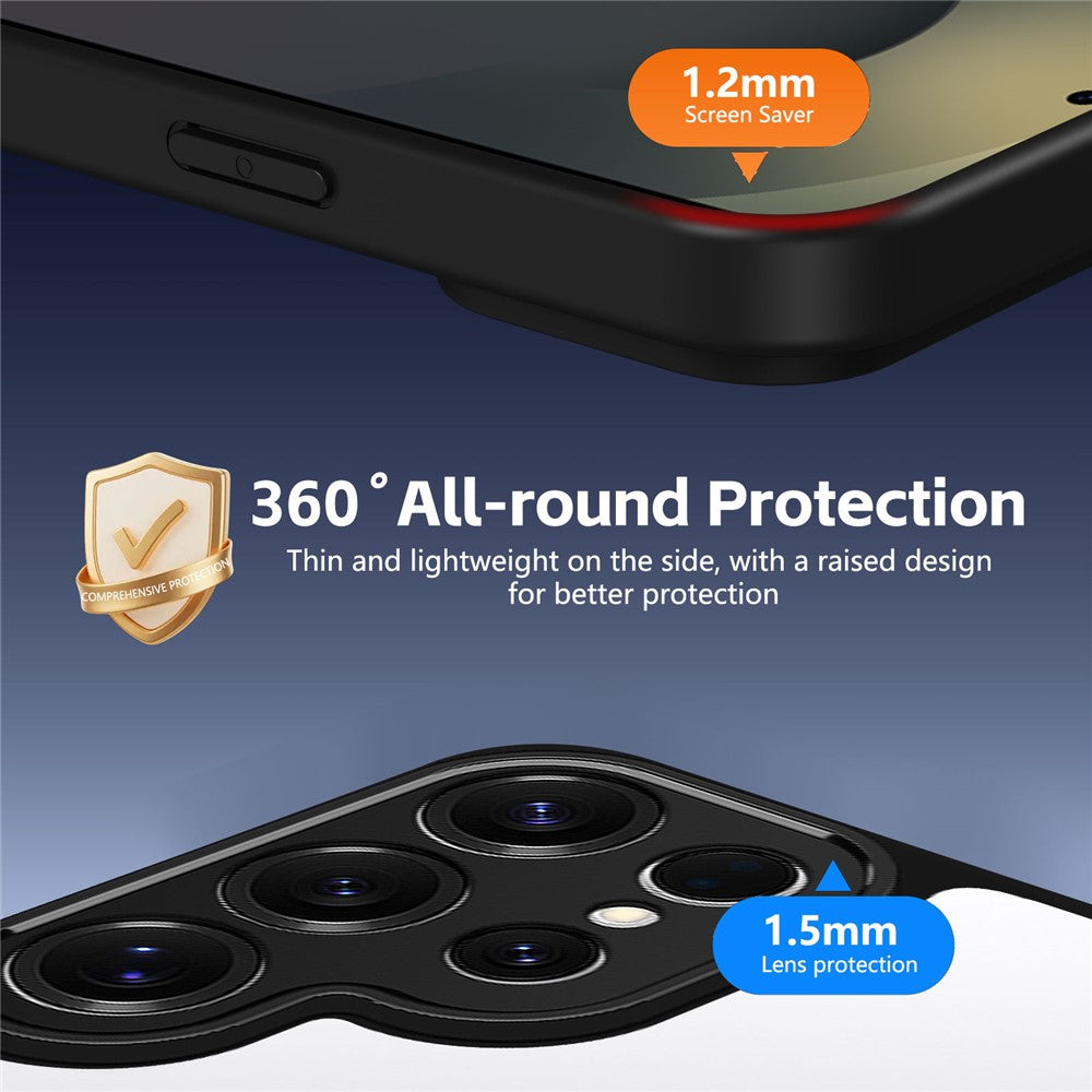 For Samsung Galaxy S26 Ultra Case Rotating Magnetic Kickstand Frosted Matte PC + TPU Shockproof Phone Cover