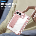Til iPhone Fold Case Magnetisk Hængsel Galvaniseret PC Telefoncover med Skærmbeskyttelse / Stylus
