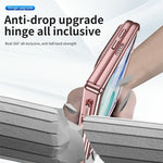 Til iPhone Fold Case Magnetisk Hængsel Galvaniseret PC Telefoncover med Skærmbeskyttelse / Stylus