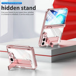 Til iPhone Fold Case Magnetisk Hængsel Galvaniseret PC Telefoncover med Skærmbeskyttelse / Stylus