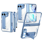 Til iPhone Fold Case Magnetisk Hængsel Galvaniseret PC Telefoncover med Skærmbeskyttelse / Stylus