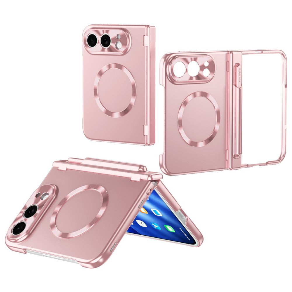 For iPhone Fold Magnetic Case Hard PC Phone Cover