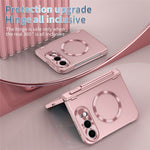 For iPhone Fold Magnetic Case Hard PC Phone Cover