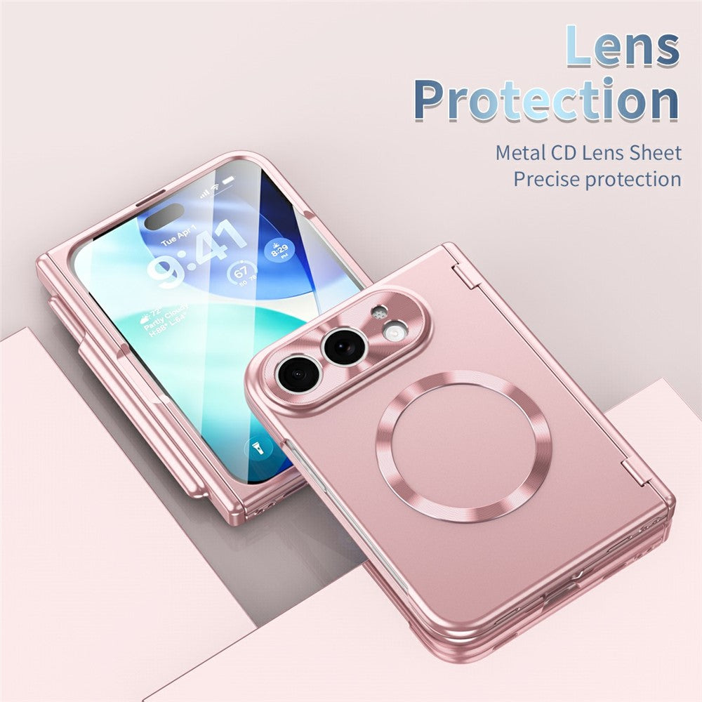For iPhone Fold Magnetic Case Hard PC Phone Cover