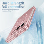 For iPhone Fold Magnetic Case Hard PC Phone Cover