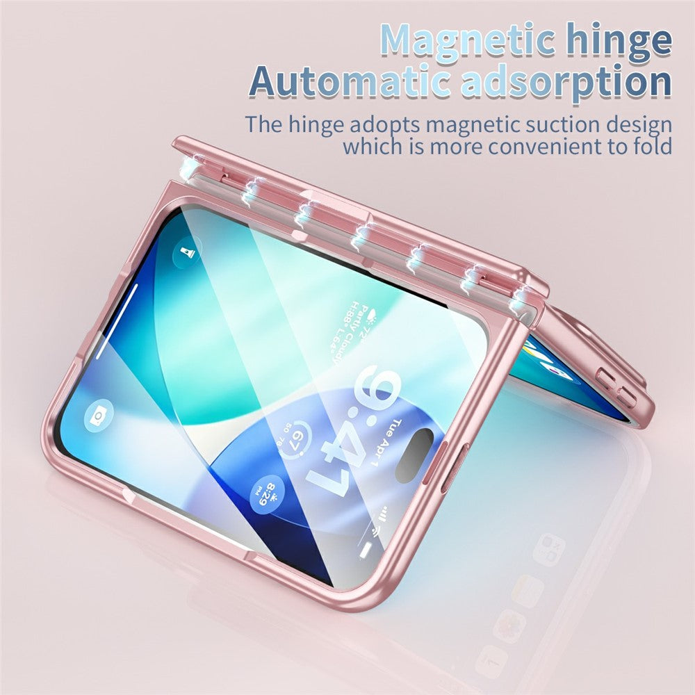 For iPhone Fold Magnetic Case Hard PC Phone Cover