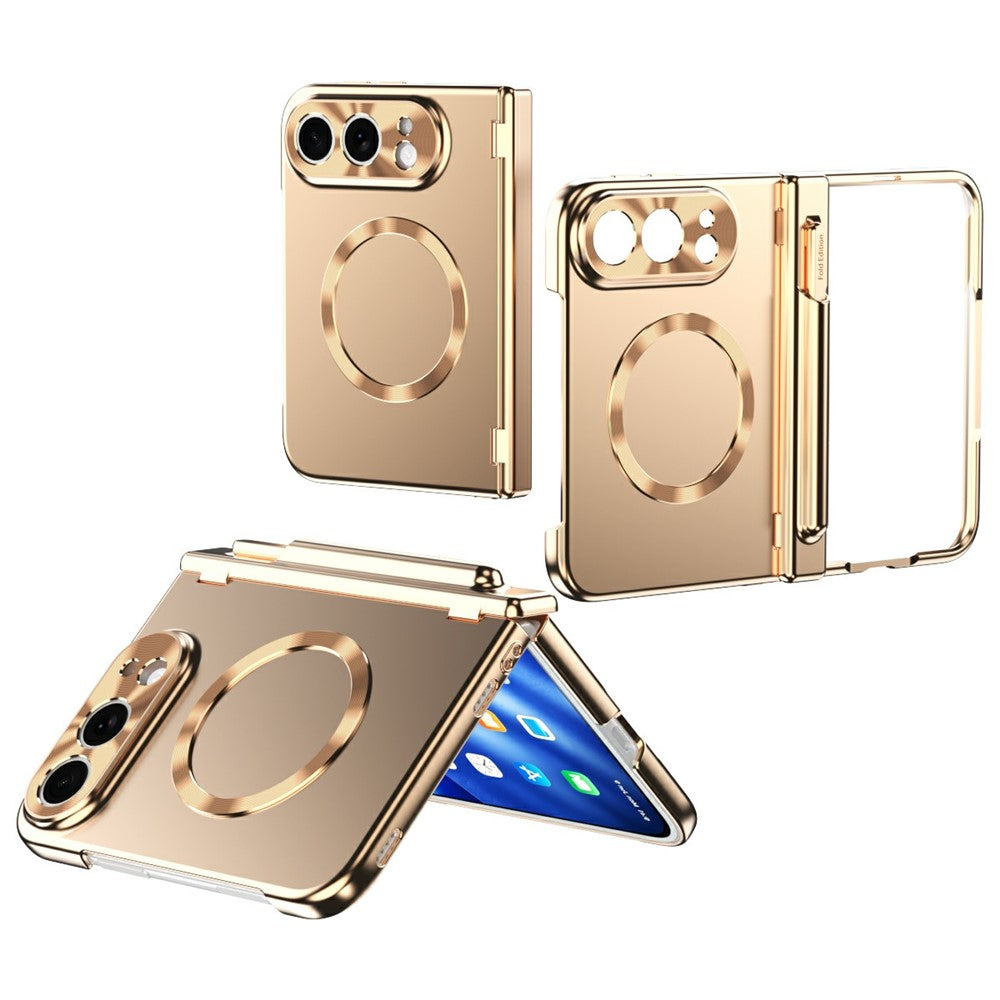 For iPhone Fold Magnetic Case Hard PC Phone Cover