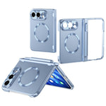 For iPhone Fold Magnetic Case Hard PC Phone Cover