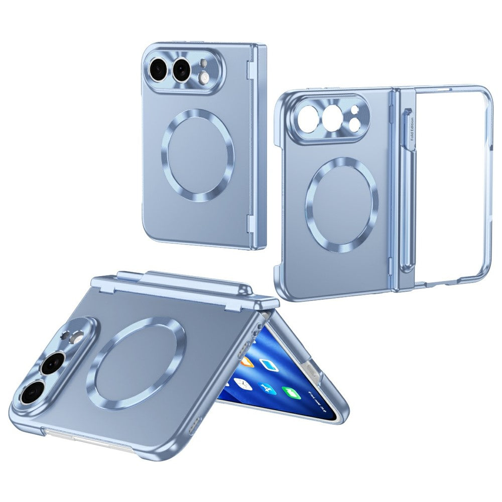 For iPhone Fold Magnetic Case Hard PC Phone Cover