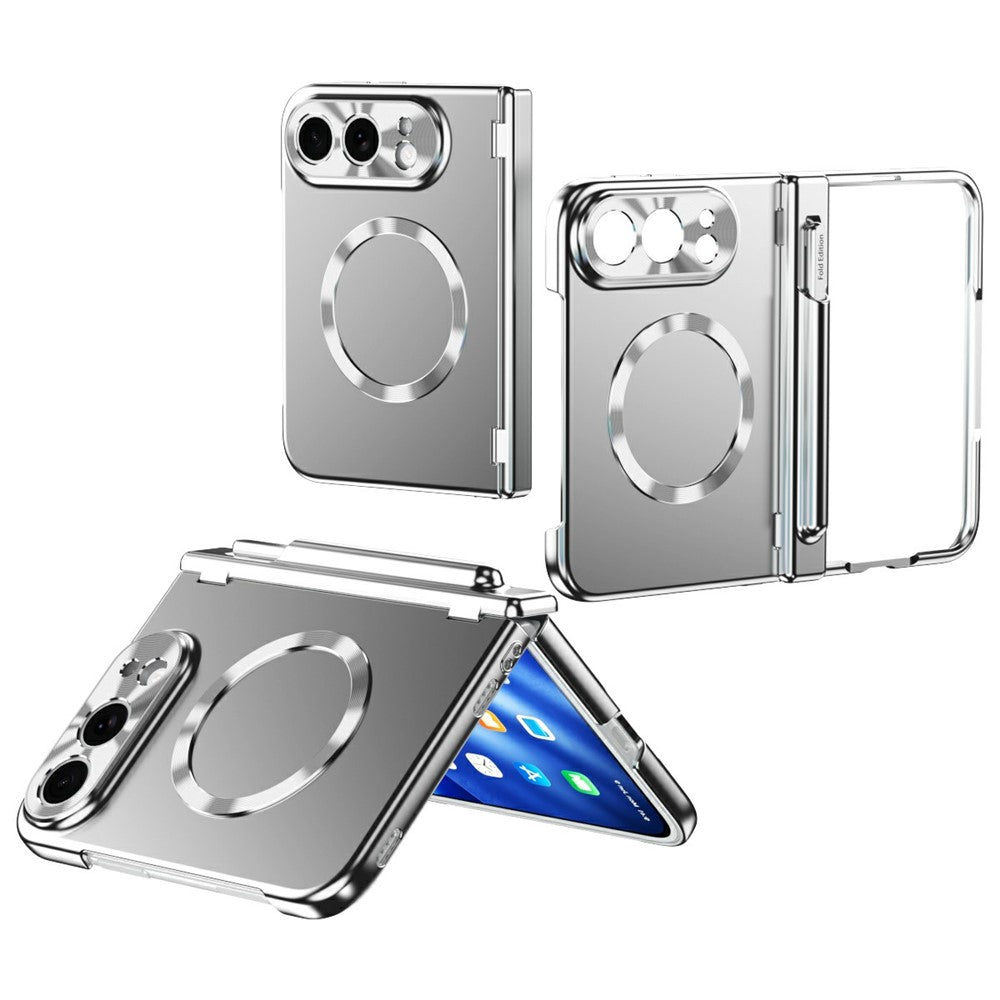 For iPhone Fold Magnetic Case Hard PC Phone Cover