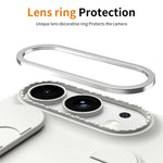 For iPhone Fold Case Kickstand Wristband PC Phone Cover with Tempered Glass Film