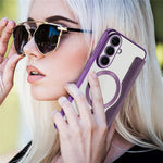 For Samsung Galaxy S26 FE Magnetic Case RFID Blocking Card Holder Leather Phone Cover with Lens Film