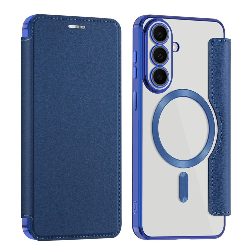 Samsung Galaxy S26 FE Magnetiskt Skal RFID-blockerande Korthållare Lädermobilskal med Linsfilm