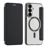 For Samsung Galaxy S26 FE Magnetic Case RFID Blocking Card Holder Leather Phone Cover with Lens Film
