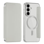 For Samsung Galaxy S26 FE Magnetic Case RFID Blocking Card Holder Leather Phone Cover with Lens Film