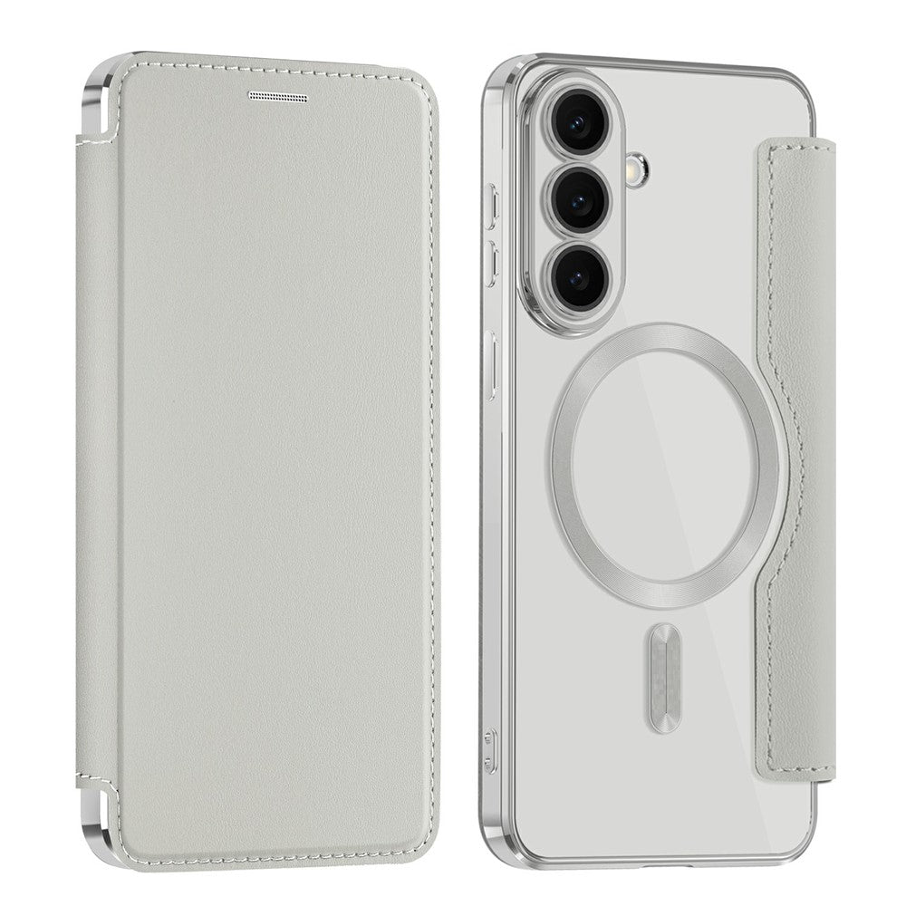 Samsung Galaxy S26 FE Magnetiskt Skal RFID-blockerande Korthållare Lädermobilskal med Linsfilm