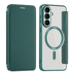 For Samsung Galaxy S26 FE Magnetic Case RFID Blocking Card Holder Leather Phone Cover with Lens Film