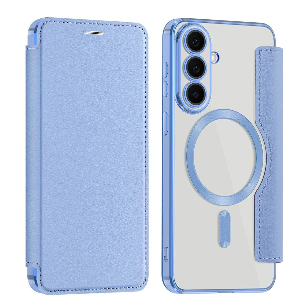 Samsung Galaxy S26 FE Magnetiskt Skal RFID-blockerande Korthållare Lädermobilskal med Linsfilm
