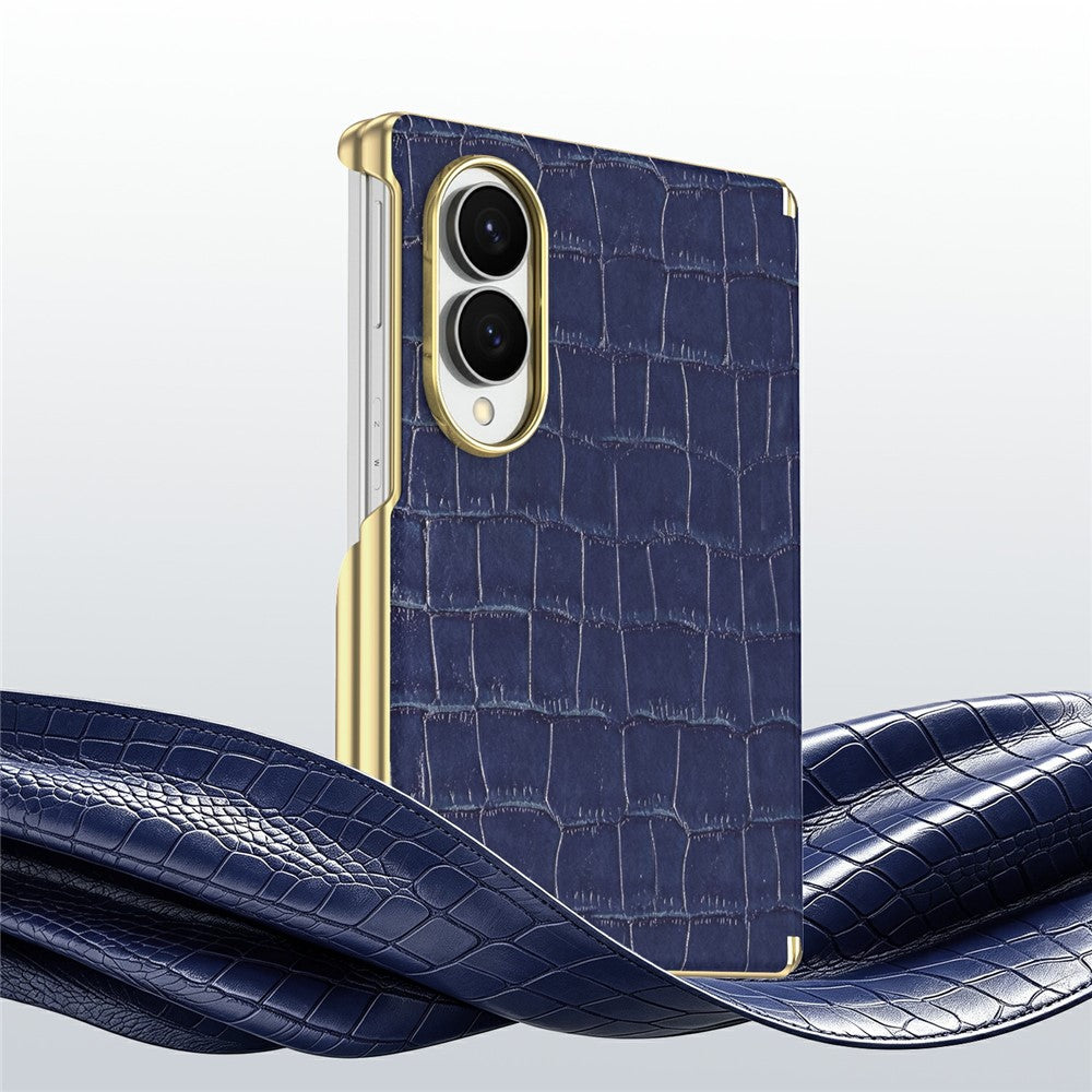 Til Samsung Galaxy Z Fold8 Magnetisk Etui Dobbelt-hængsel Krokodillemønstret Læder Telefoncover