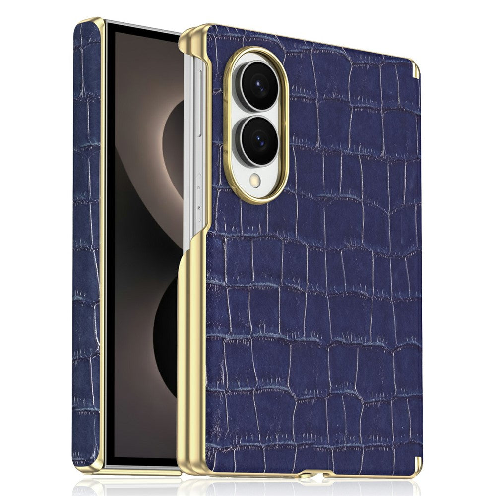 Til Samsung Galaxy Z Fold8 Magnetisk Etui Dobbelt-hængsel Krokodillemønstret Læder Telefoncover