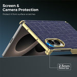 Til Samsung Galaxy Z Fold8 Magnetisk Etui Dobbelt-hængsel Krokodillemønstret Læder Telefoncover