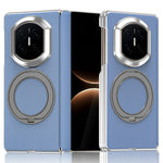 For Huawei Mate X7 Case Rotating Magnetic Kickstand Woven Fabric Texture Leather + PC Phone Cover