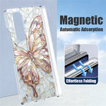 For Samsung Galaxy Z Fold8 Ultra Case Butterfly Pattern Magnetic Hinge PC Shockproof Phone Cover