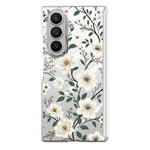 Til Samsung Galaxy Z Fold8 Ultra Cover Blomstret Mønster Gennemsigtig PC Magnetisk Hængsel Stødsikkert Telefoncover