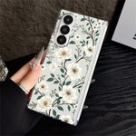 Til Samsung Galaxy Z Fold8 Ultra Cover Blomstret Mønster Gennemsigtig PC Magnetisk Hængsel Stødsikkert Telefoncover