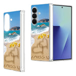 Til Samsung Galaxy Z Fold8 Ultra Cover Strandlandskab Mønster Magnetisk Hængsel Hard PC Telefoncover