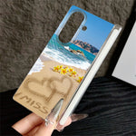 Til Samsung Galaxy Z Fold8 Ultra Cover Strandlandskab Mønster Magnetisk Hængsel Hard PC Telefoncover