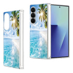 Til Samsung Galaxy Z Fold8 Ultra Cover Strandlandskab Mønster Magnetisk Hængsel Hard PC Telefoncover