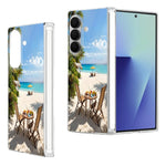 Til Samsung Galaxy Z Fold8 Ultra Cover Strandlandskab Mønster Magnetisk Hængsel Hard PC Telefoncover